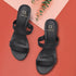 Women's Double Strap Open Toe Block Heel Sandals