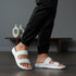 Men's Dual Strap Lightweight Comfort Slide Sandal