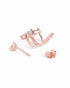 18kt Rose Gold Plated Marquise CZ Ear Jacket Earring