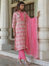 Floral Printed Pure Cotton Kurta with Trousers & Dupatta