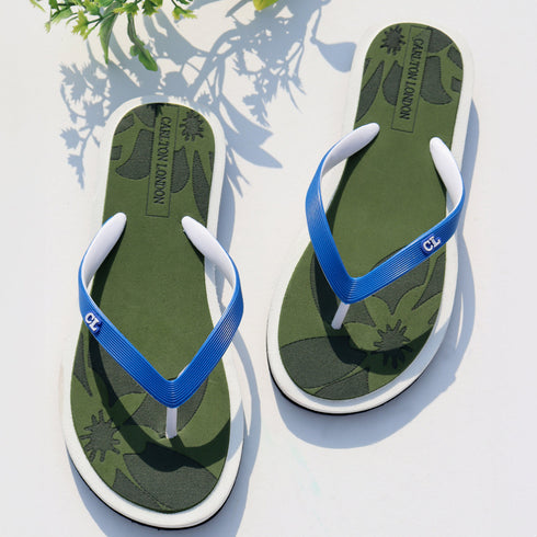 Women's Daily Wear Printed Thong Flip Flops