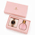Gift Set of 2 Celeste Brown Watch And Blush Perfume 30ML - CLPLG124