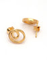 18kt Gold Plated Dual Curve Stud Earring