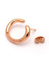 18kt Rose Gold Plated Contemporary Stud Earring