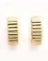 18kt Gold Plated Circular Half Hoop Earring