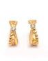 18kt Gold Plated CZ Mini Hoop Earring