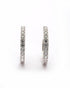925 Sterling Silver Rhodium Plated CZ Hoop Earring