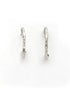 925 Sterling Silver Rhodium Plated Half Hoop Earring