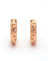 18kt Rose Gold Plated CZ Mini Hoop Earring