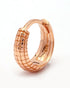 925 Sterling Silver 18kt Rose Gold Plated Timeless Classic Hoop Earring