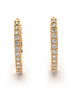 18kt Gold Plated CZ Hoop Earring