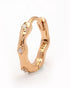 925 Sterling Silver 18kt Rose Gold Plated CZ Hoop Earring