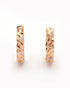 18kt Rose Gold Plated CZ Mini Hoop Earring