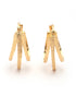 18kt Gold Plated Oval Hoop Earring