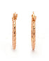 18kt Rose Gold Plated Hoop Earring