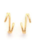 18kt Gold Plated Contemporary Stud Earring