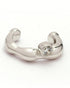 Rhodium Plated CZ Ear Cuff Earring