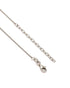 925 Sterling Silver Rhodium Plated Red CZ Lotus Pendant and Chain