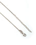 925 Sterling Silver Rhodium Plated CZ Heart with Infinity Necklace