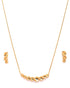 18kt Gold Plated CZ Necklace and Earring Set