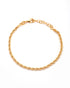 18kt Gold Plated Braided Link Wraparound Bracelet