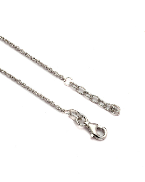 925 Sterling Silver Rhodium Plated Heart Charm Bracelet