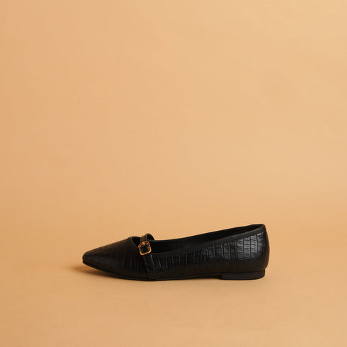 Celo Textured Ballerinas