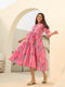 Pure Cotton Printed Fit & Flare Midi Dress