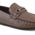 Men's Textured Driving Loafers with Bit Detail