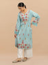 Falak Kashmiri Long Kurta - Blue