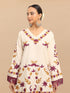 Falak Kashmiri Short Kurta - White