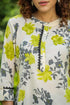 Cream & Green Floral Lace Kurti