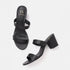 Women's Double Strap Open Toe Block Heel Sandals