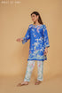 Fiza in Printkari Poly Muslin Co-ord set in Royal BLUE