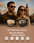 Premium Gold & Brown Toned Polarised Gradient Lens Rectangle Sunglasses for women CLSW611