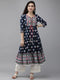 Navy Blue Anarkali Kurta for Women