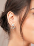 925 Sterling Silver Cubic Zirconia Solitaire Drop Earrings