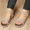 Women's Taupe Bow Strap Comfort Sandals