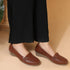 Women's Perforated Slip-On Wedge Loafers