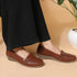 Women's Perforated Slip-On Wedge Loafers