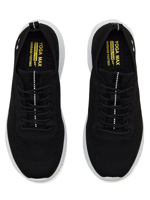 ADEL Black Men's Walking Shoes