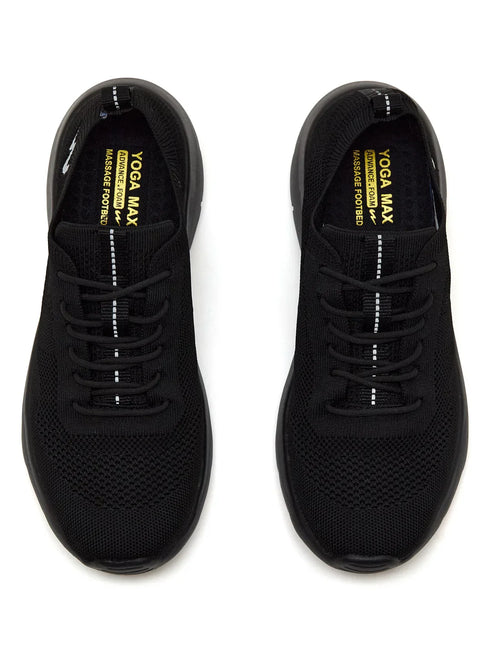 ADEL Black Men's Walking Shoes