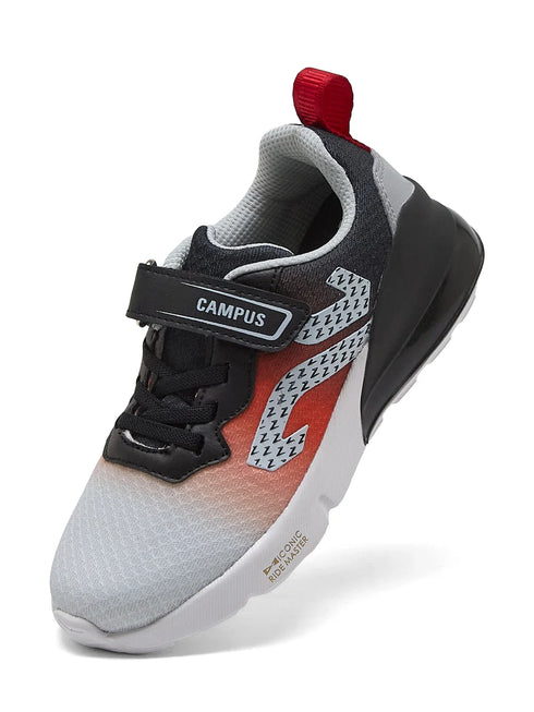 AERIX K Black Kids Running Shoes