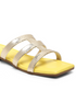 GNIST Yellow Strappy Flats