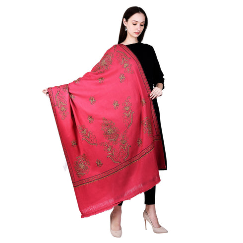Women's Hand Embroidered Wool Shawl