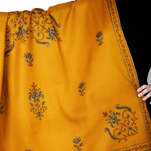 Women's Hand Embroidered Wool Shawl