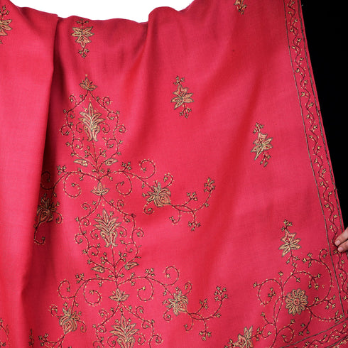 Women's Hand Embroidered Wool Shawl