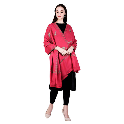 Women's Hand Embroidered Wool Shawl