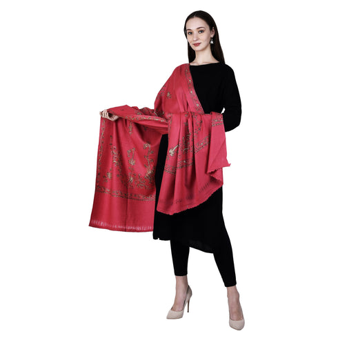 Women's Hand Embroidered Wool Shawl