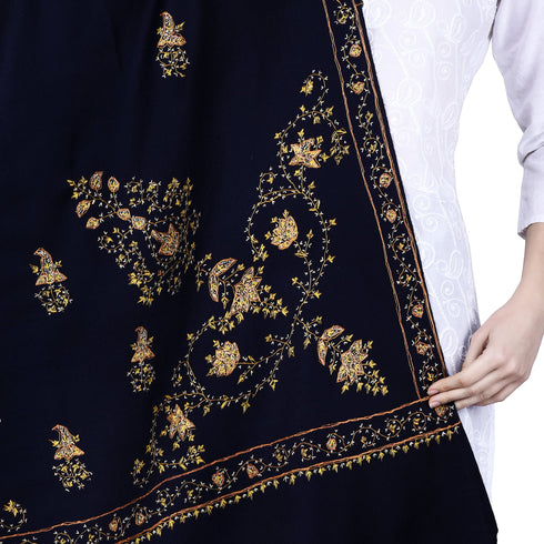 Women's Hand Embroidered Wool Shawl